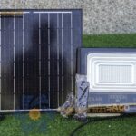 Đèn pha LED năng lượng mặt trời 100W - Saco [Tấm Pin Mono cao cấp]