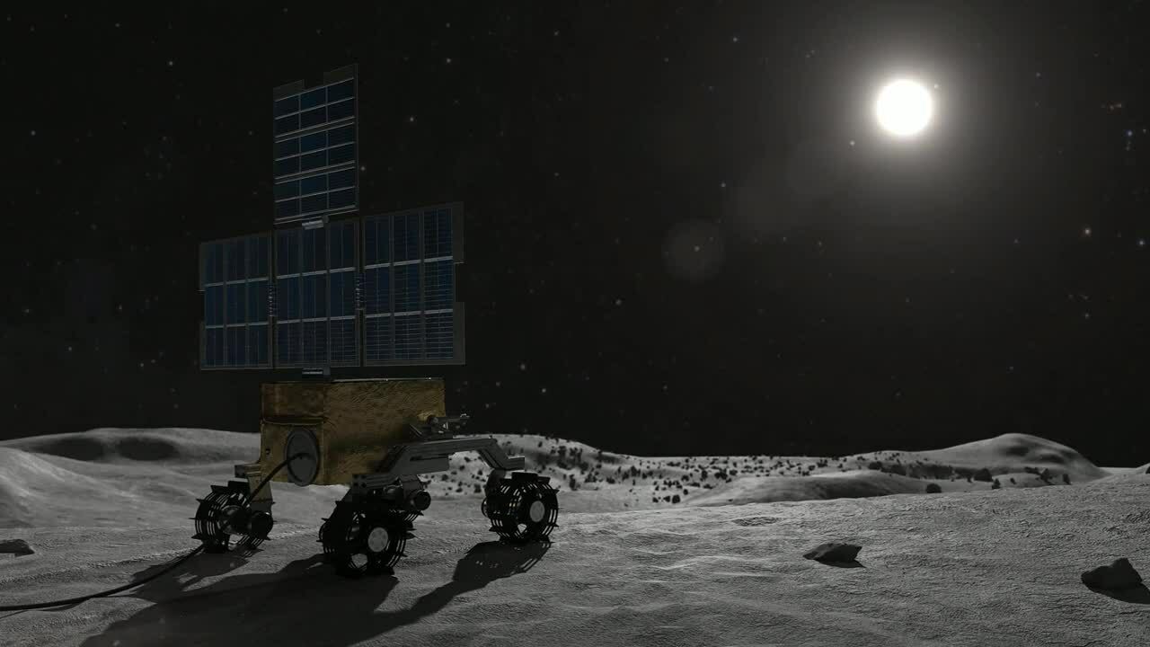 Trạm năng lượng tự hành chạy trên Mặt Trăng