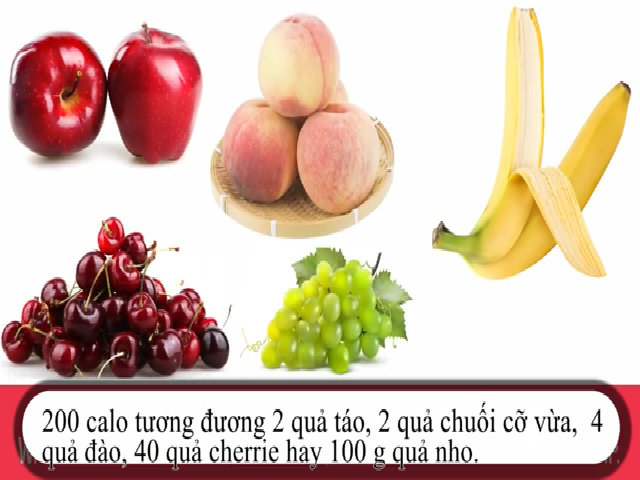 Với 200 calo bạn được ăn thực phẩm nào