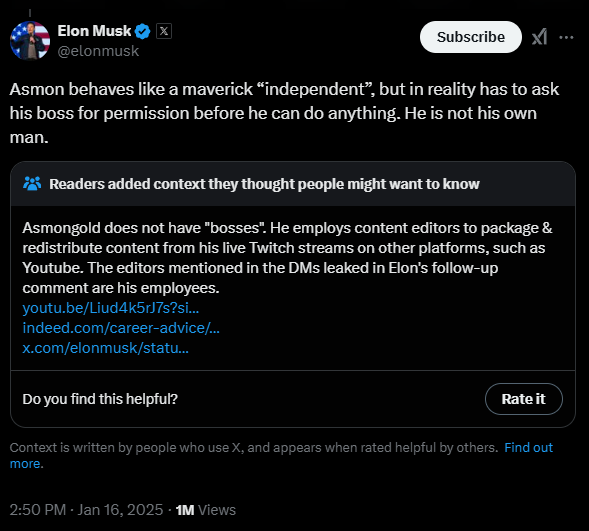 Elon Musk cay cú khi bị chỉ trích kỹ năng chơi game, ông lên X đăng bài “bóc phốt” nhưng lại bị cộng đồng “check VAR”- Ảnh 5. Elon Musk cay cú khi bị chỉ trích kỹ năng chơi game, ông lên X đăng bài “bóc phốt” nhưng lại bị cộng đồng “check VAR”- Ảnh 5.