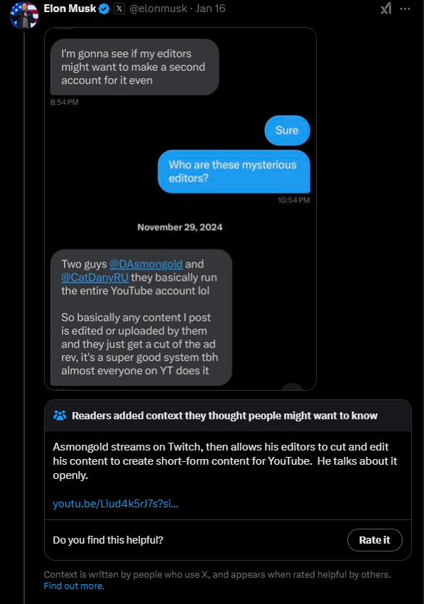 Elon Musk cay cú khi bị chỉ trích kỹ năng chơi game, ông lên X đăng bài “bóc phốt” nhưng lại bị cộng đồng “check VAR”- Ảnh 7. Elon Musk cay cú khi bị chỉ trích kỹ năng chơi game, ông lên X đăng bài “bóc phốt” nhưng lại bị cộng đồng “check VAR”- Ảnh 7.