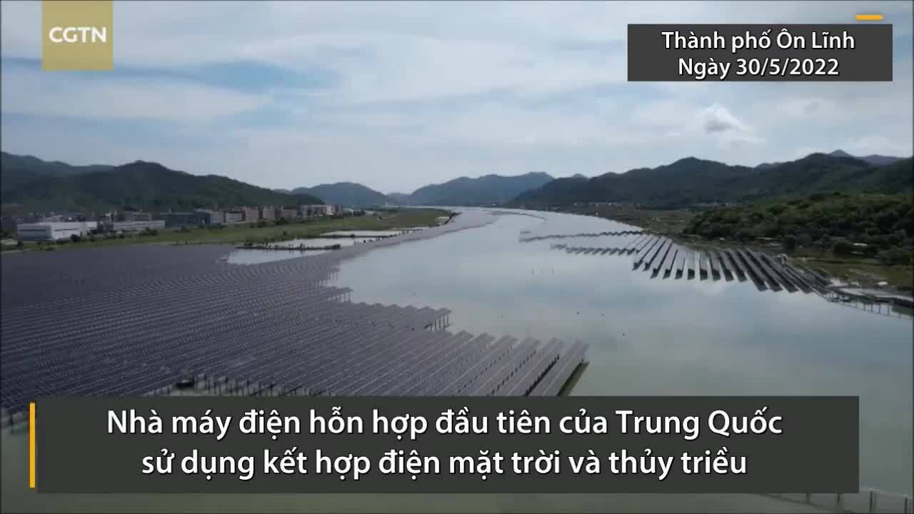 Nhà máy điện thủy triều - mặt trời rộng 133 ha