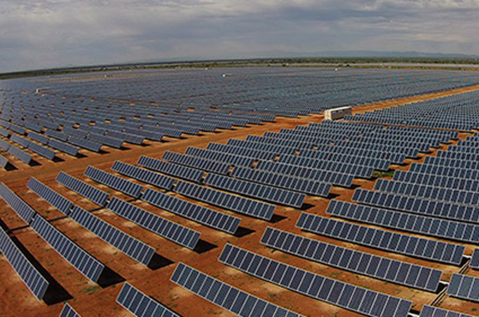 Nhà máy điện mặt trời Benban Solar Park. Ảnh: Sada El balad
