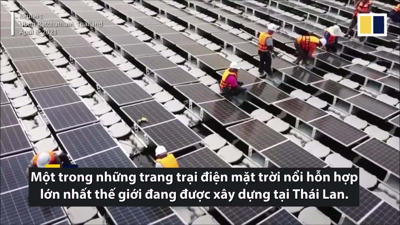 Trang trại điện mặt trời nổi rộng bằng 226 sân bóng