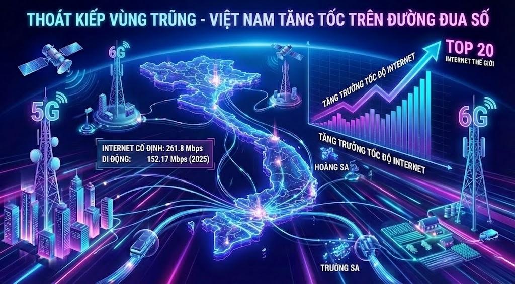 Tốc độ mạng Việt Nam: Từ cuộc đua 5G đến dấu ấn của những Tốc độ mạng Việt Nam: Từ cuộc đua 5G đến dấu ấn của những