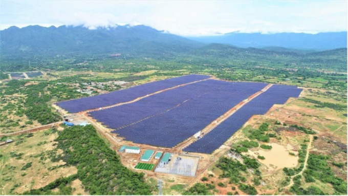 Công trình điện mặt trời SP Infra 50 MWp tại tỉnh Khánh Hòa. Ảnh: Huawei Energy