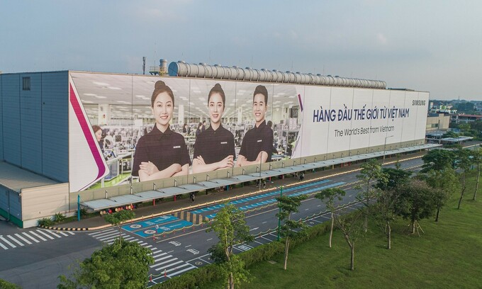 Một góc nhà máy Samsung Thái Nguyên. Ảnh: SEVT